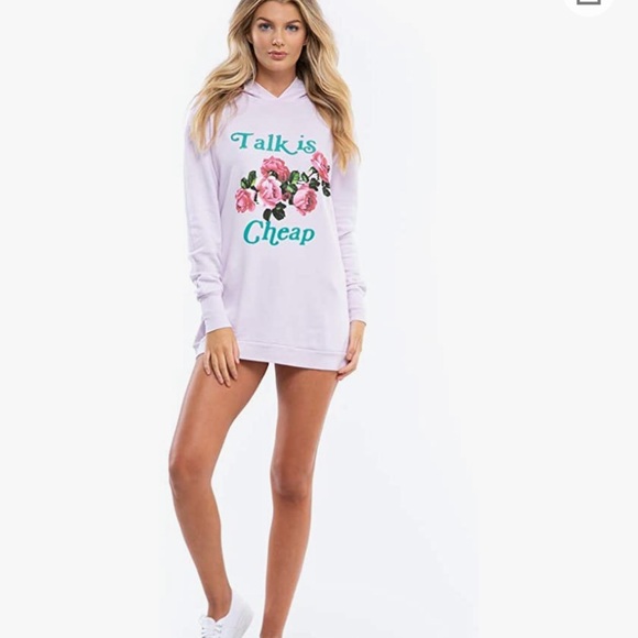 Wildfox TALK IS CHEAP REBEL HOODIE 🌹 - Picture 2 of 10